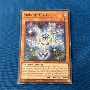 Yugioh Card Spright Pixies Dark Type Monster 1st Edition 2020 NWOTS